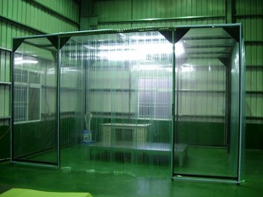 Передвижная будочка лаборатории класса 100 будочки удаления пыли с занавесом PVC